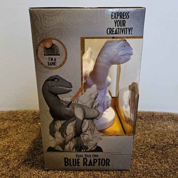 Jurassic World Paint Your Own Blue Raptor Bank Kit Hobby Lobby Painting Crafts - Picture 4 of 5